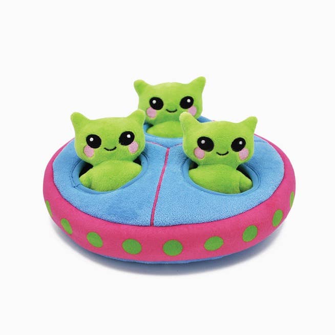 Hugsmart Products Inc - Wholesale Pet Plush Toy - Dog - HugSmart Pet - Space Paws | Aliens - Interactive Toy
