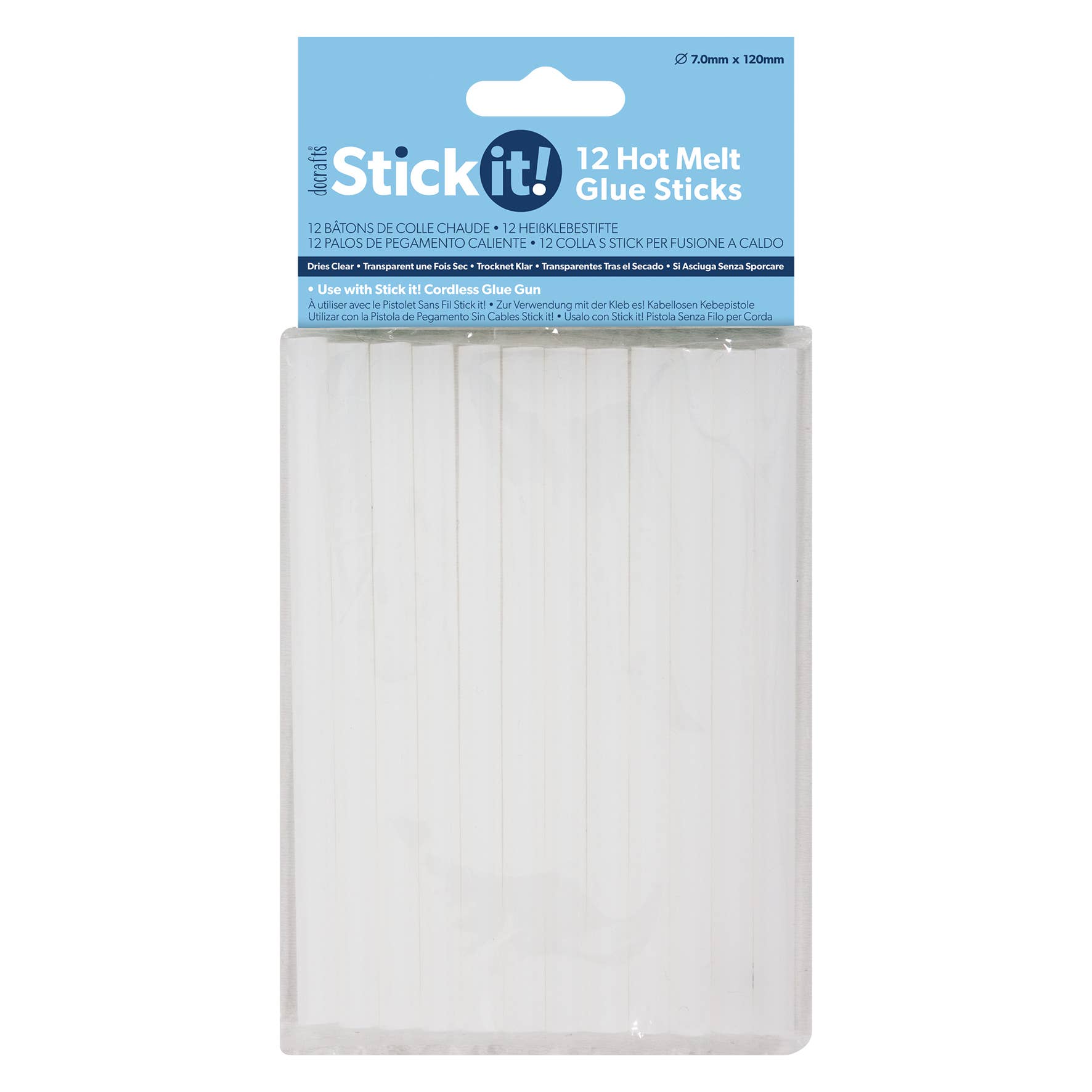 West Design Products - Wholesale Glue - Stick It! Hot Melt Glue Sticks (12pk) - 7.2 x 120mm0