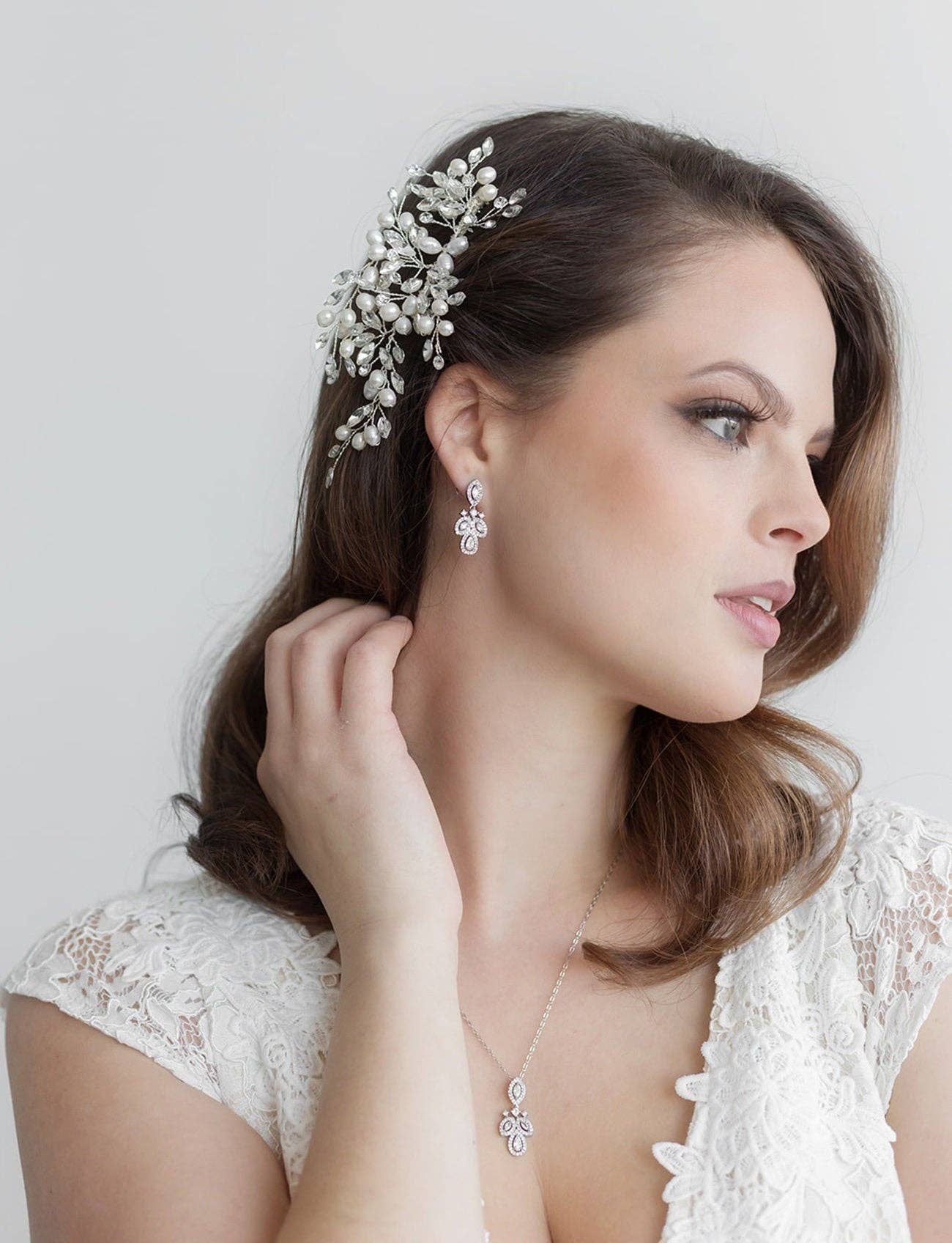 allureweddingjewelry - Wholesale Hair Pin - Gwen Pearl Hair Comb3