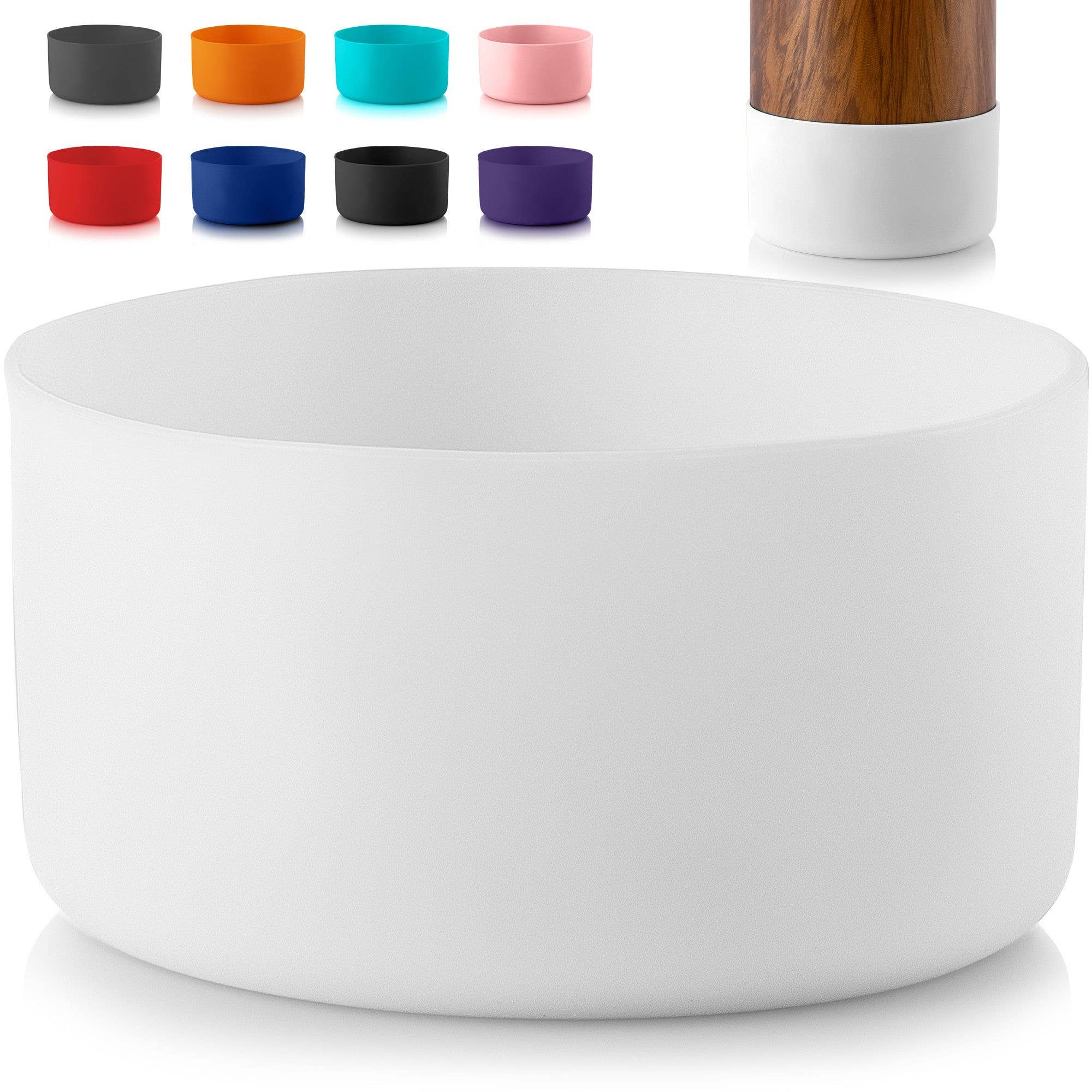 Zulay Kitchen - Wholesale Water Bottle - Protective Silicone Boot for for 3.5" Diameter Water Bottles9