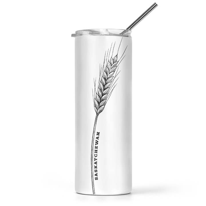 Solo Wheat Skinny Tumbler | Saskatchewan Tumbler | Prairie Tumbler for wholesale by DIYxe