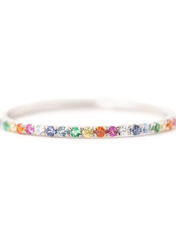 Anillo de Orgullo de Media Eternidad Kaylee para venta al por mayor de Belinda Jewelz