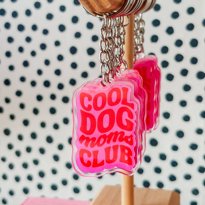 Portachiavi Club delle mamme di cani cool per la vendita all'ingrosso da parte di Molly's World