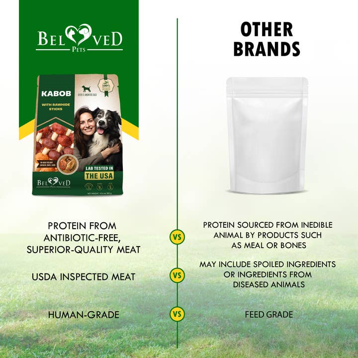 Beloved Pets - Wholesale Pet Treats - Dog - Beloved Pets Kabobs Dog Rawhide Treats with Duck & Chicken 2