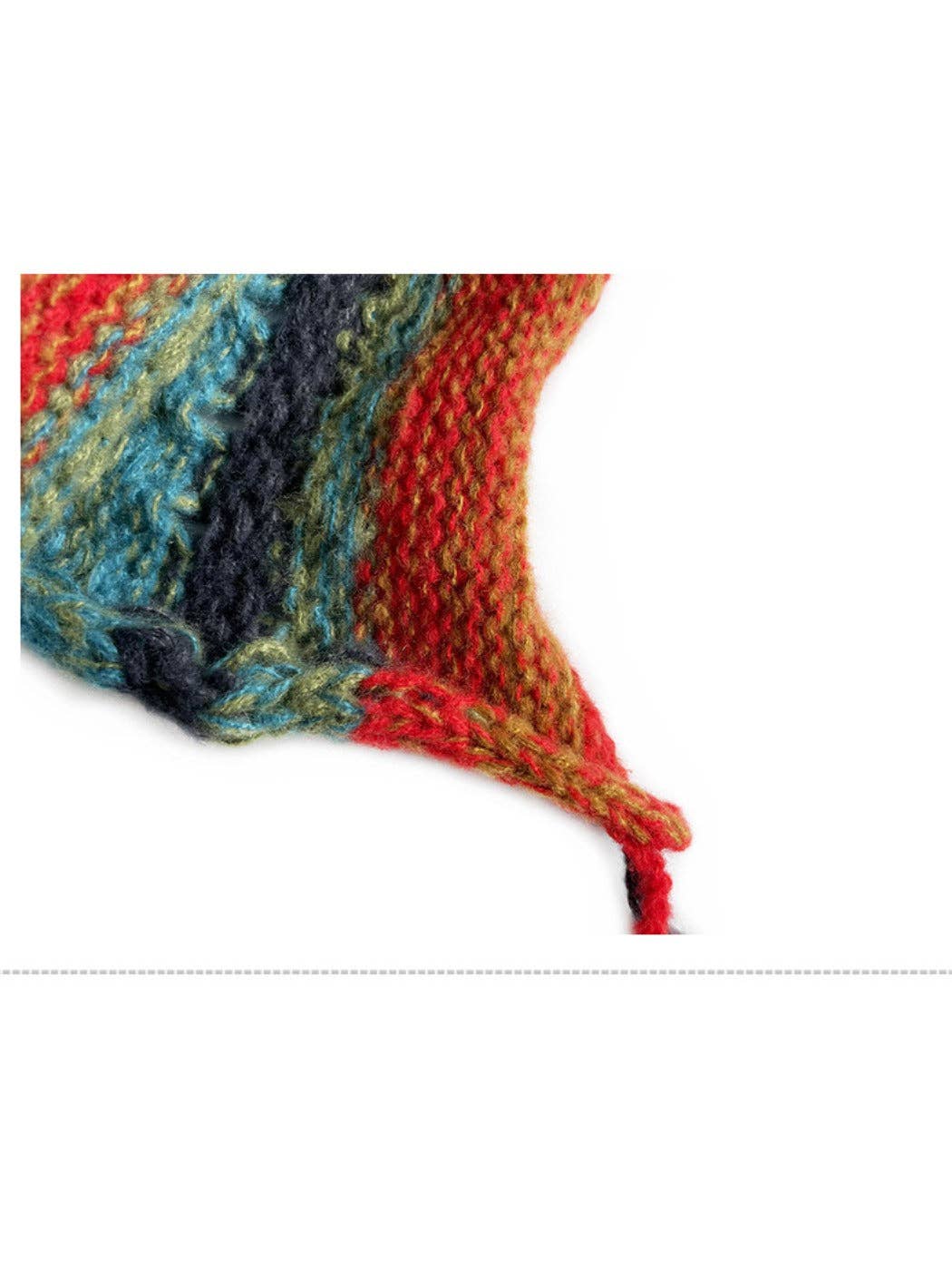 Funkyrel® Atzbranding Limited - Wholesale Beanie - Women's - Haila - Colorful Earflap Knitted Beanie with Pompoms5