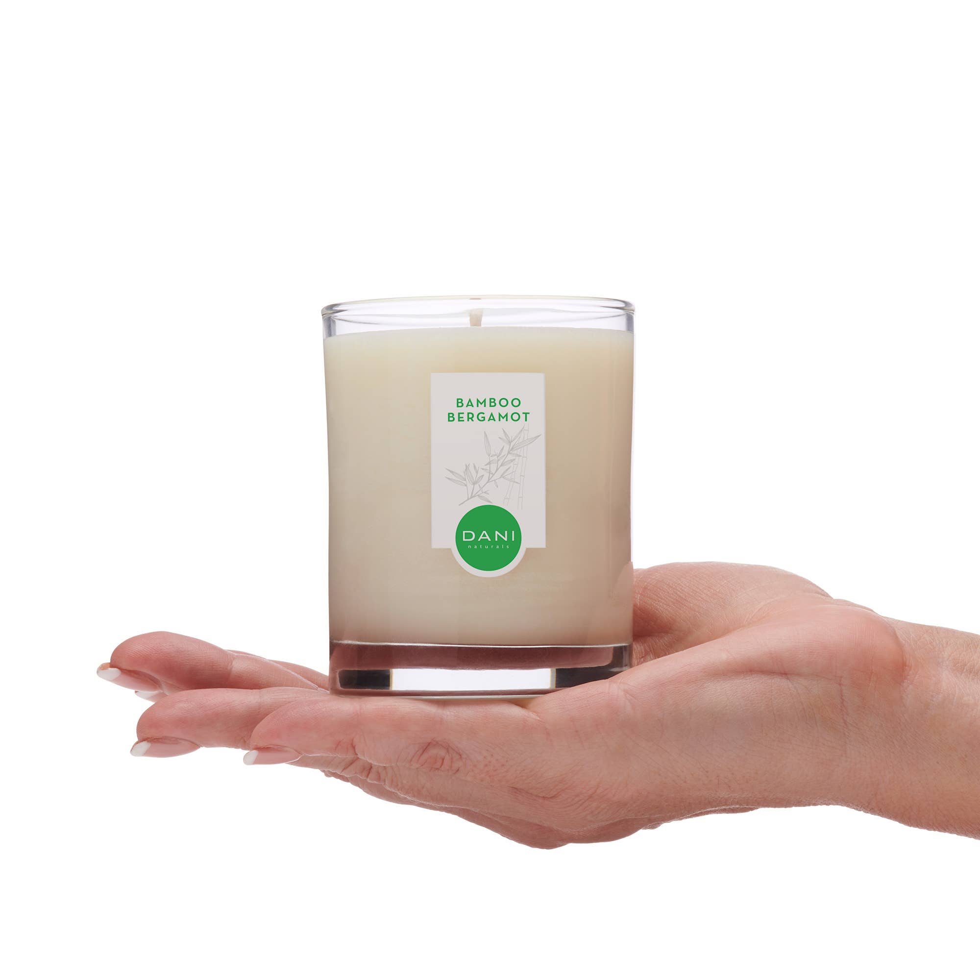 DANI Naturals - Wholesale Jar/Filled Candle - Bamboo Bergamot Glass Candle 7.5oz2