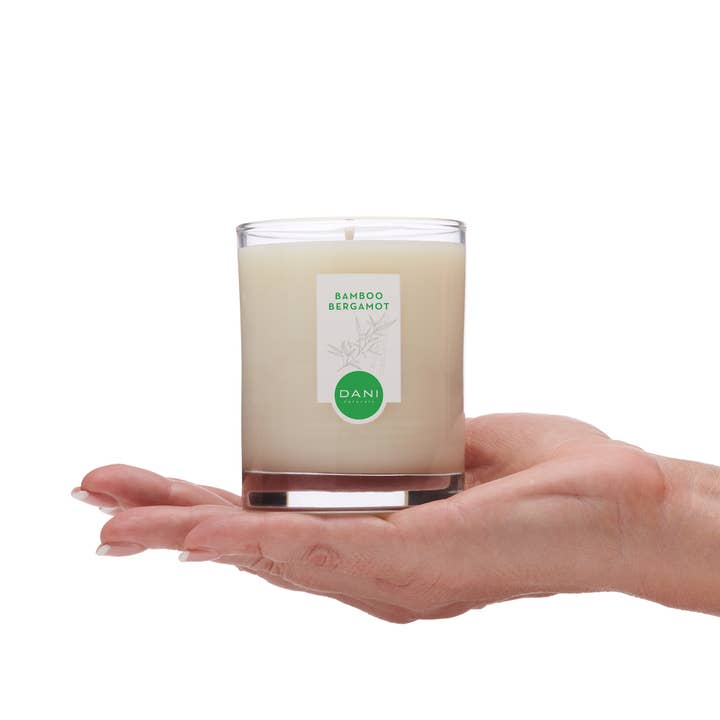 DANI Naturals - Wholesale Jar/Filled Candle - Bamboo Bergamot Glass Candle 7.5oz2