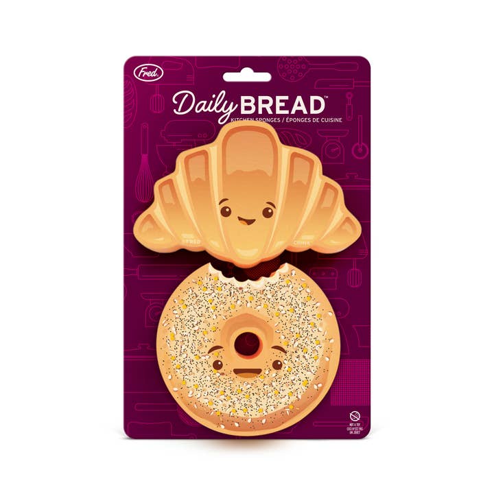 Fred & Friends - Wholesale Cleaning Sponge - Sponges - Daily Bread - Set of 2
