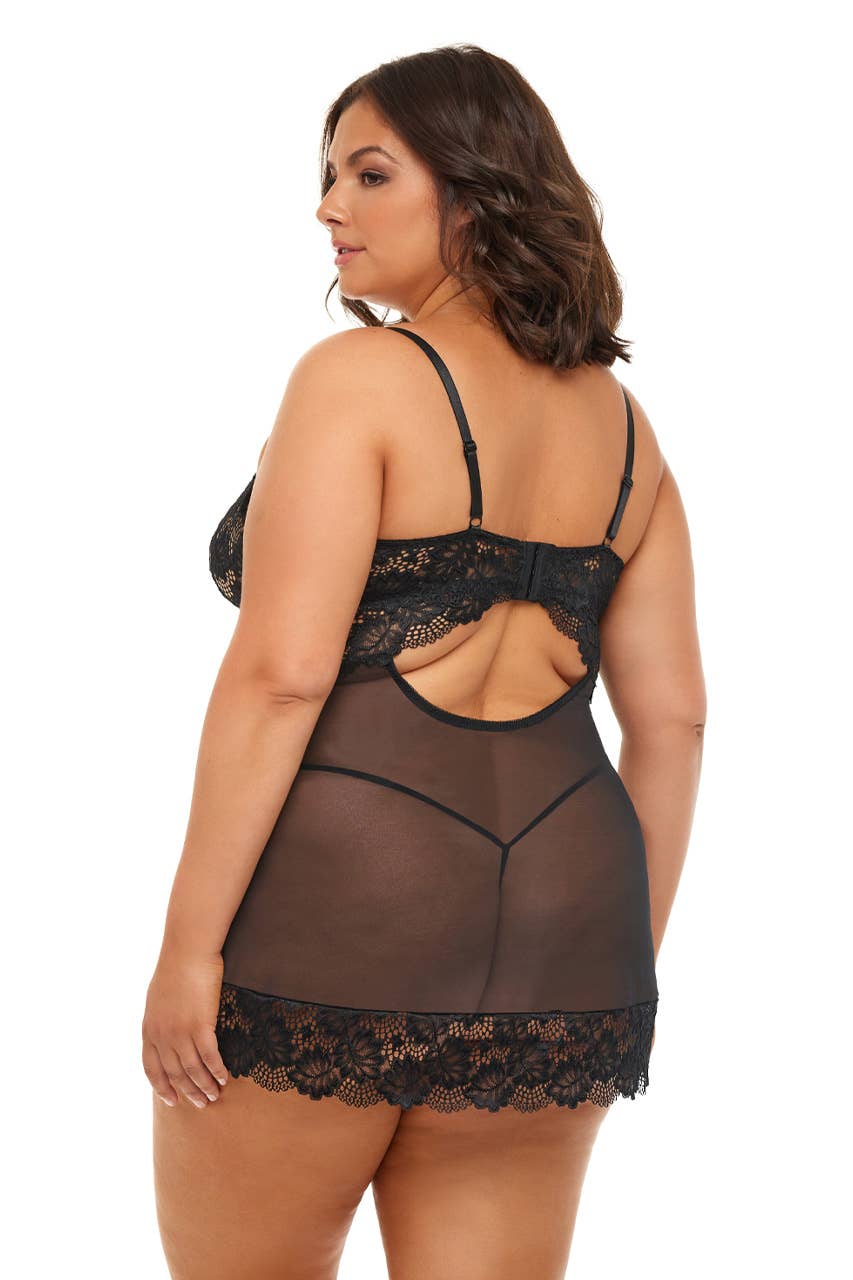 Black PAGE BABYDOLL for wholesale on Faire1