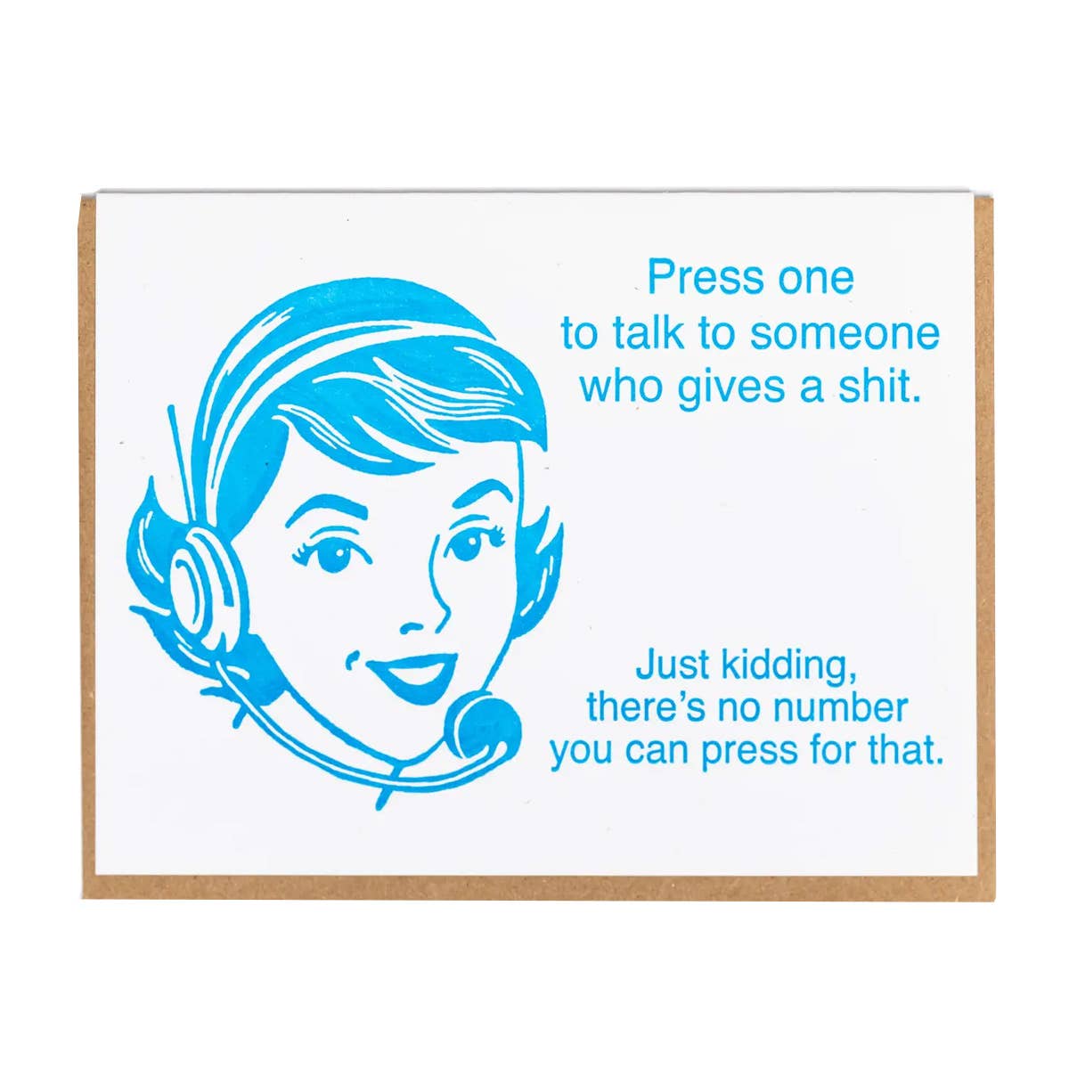 Lady Pilot Letterpress - Vendita all'ingrosso Biglietti di auguri generici - Biglietto di auguri Press One0