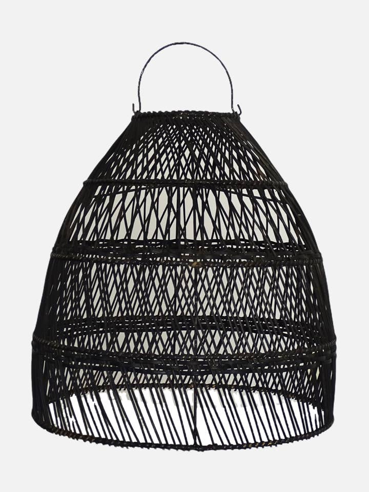 Pantalla Rattan Lauhata Negro para venta al por mayor de Uma Cantik