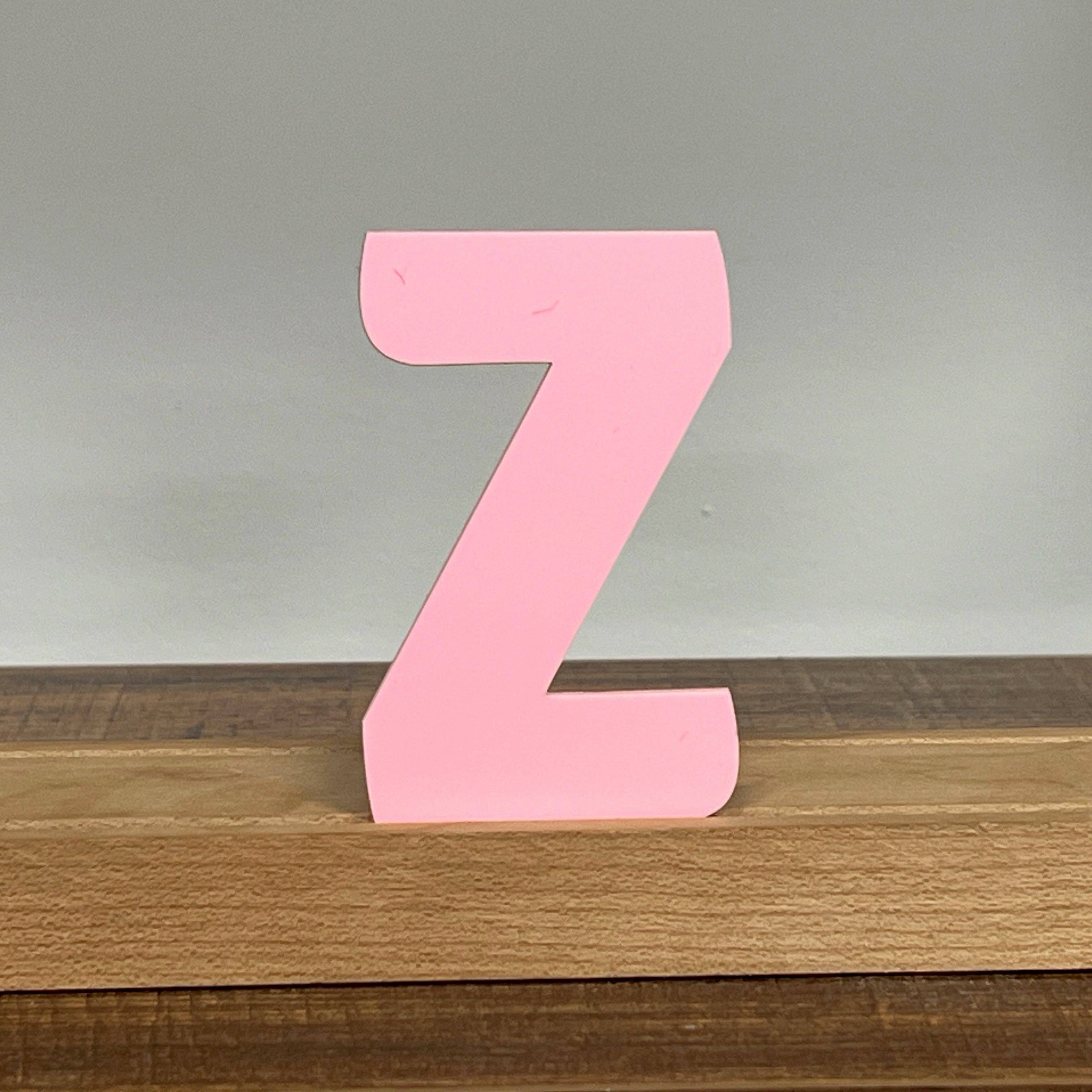 Artifacture - Wholesale Sign - Kryliq Individual Letters: 3" Craftsman Style- Matte Pastel Pink27