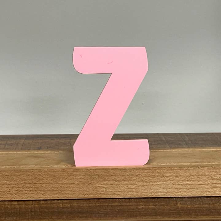 Artifacture - Wholesale Sign - Kryliq Individual Letters: 3" Craftsman Style- Matte Pastel Pink27
