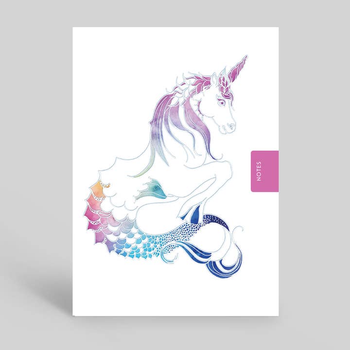 ANTECKNINGSBOK A6: Häst, enhörning, regnbåge, häst, rosa, merhorse för wholesale av Deckled Edge Ltd