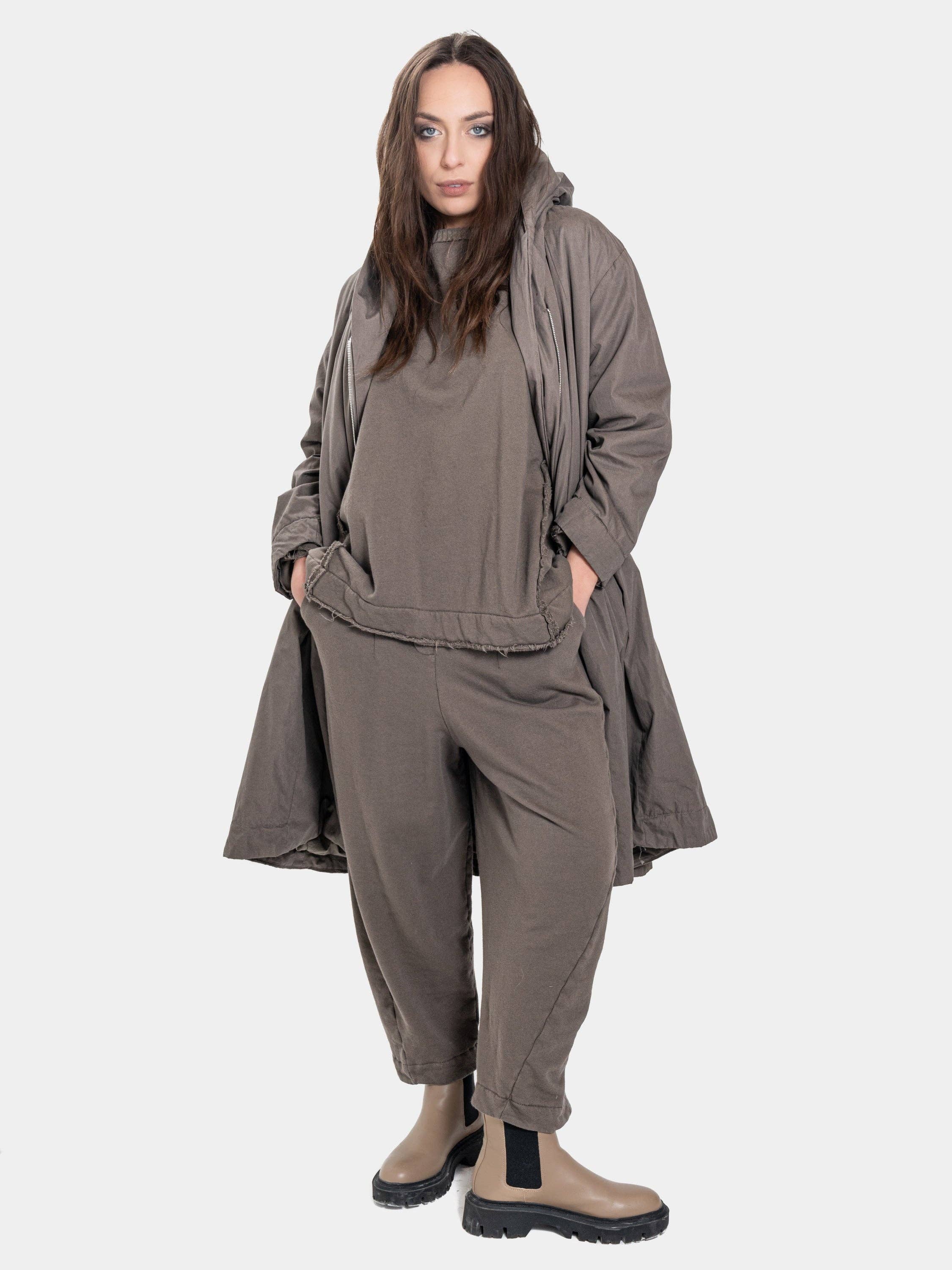 Baci & Amici Fashion - US Continental - Wholesale Coat - Women's - Zip Up Hooded Swing Coat6