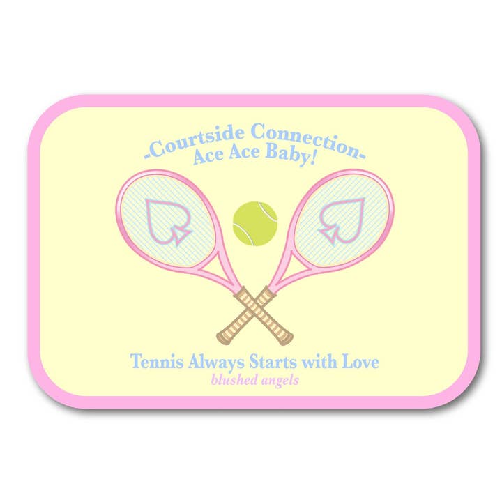 Tennis Sticker | Waterproof Sticker, Vinyl Sticker, Love Sticker, Planner Sticker, Quote Sticker, Laptop Sticker, Hydroflask Sticker Journal for wholesale by Blushed Angels