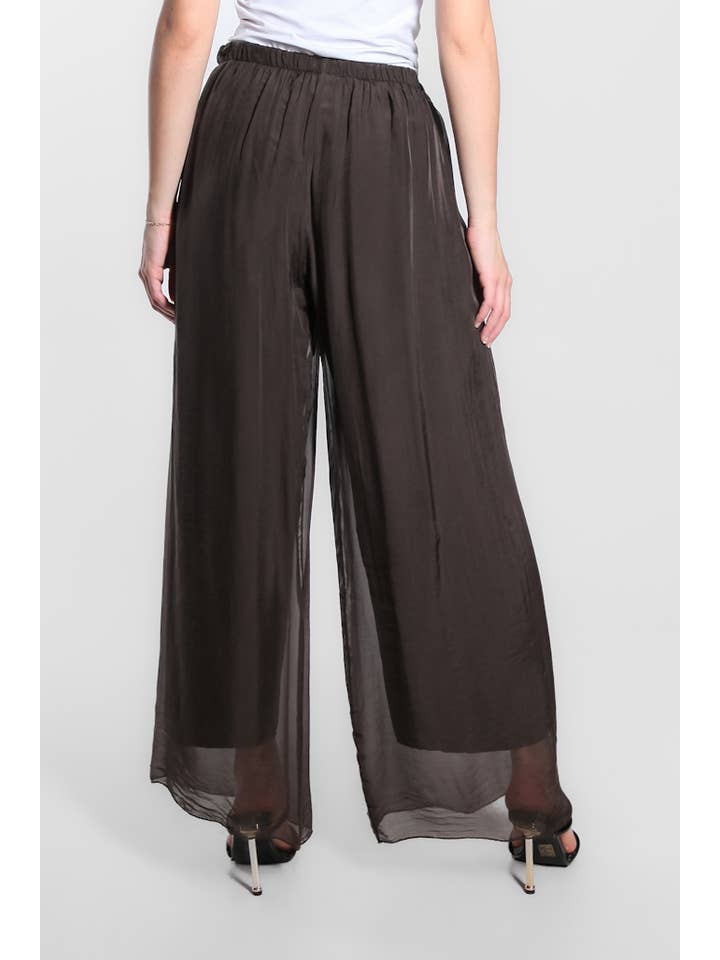 TINA Stephens Italy/Tees By Tina - Wholesale Pants - Women's - Roxy Silk Straight Leg Pant (PL212)40