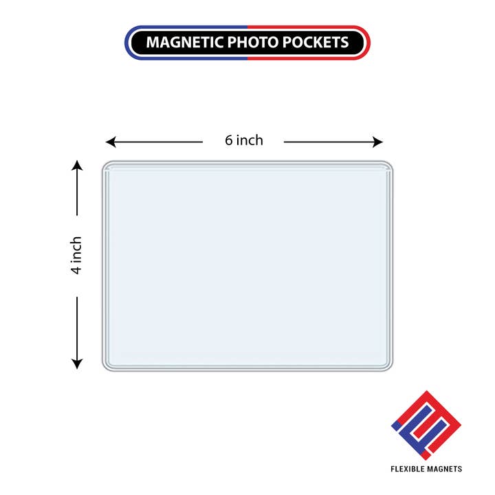 Flexible Magnets – wholesale Picture frame – Magnetic Photo Holders for Refrigerator Size 4 x 6 & 5 x 7.