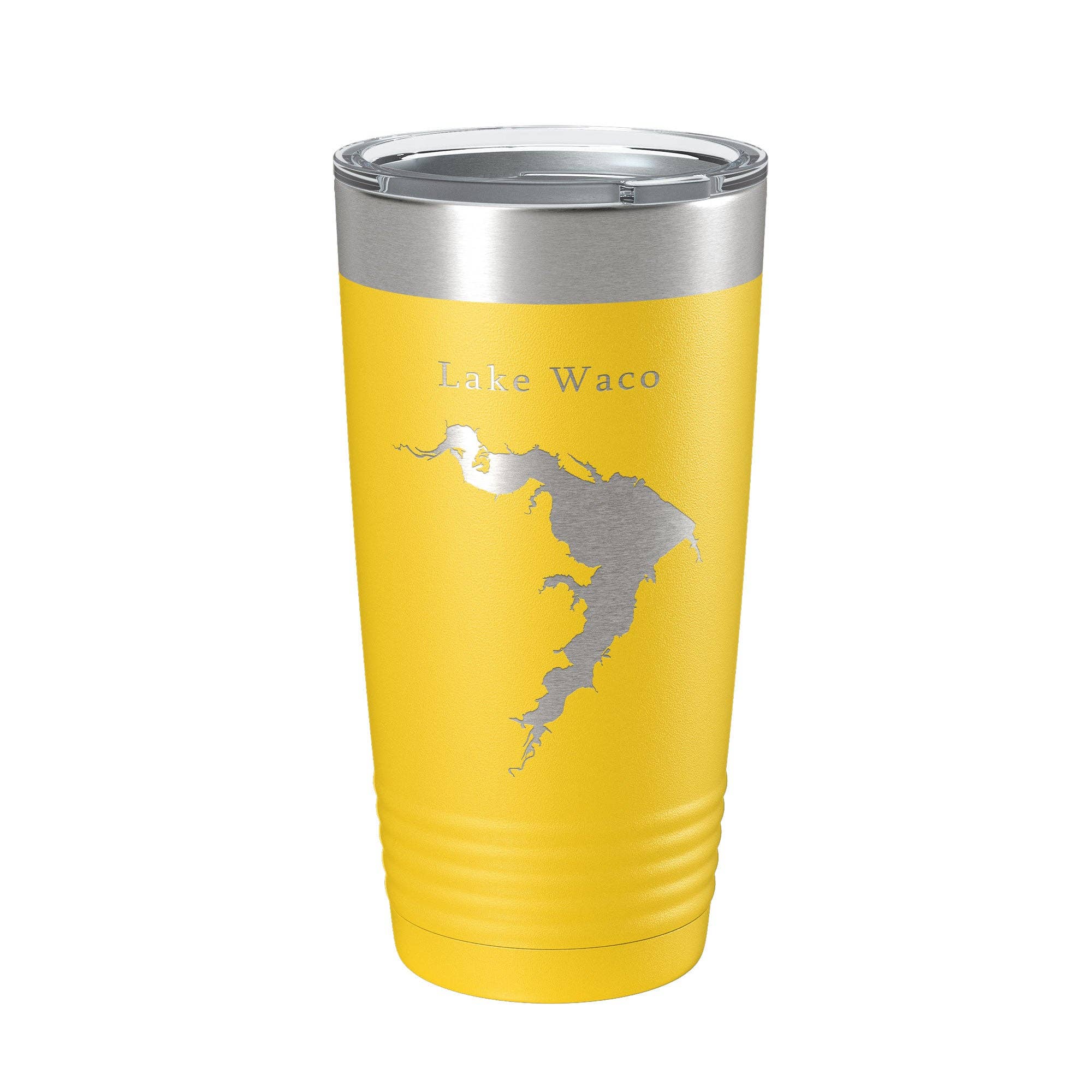 CarveBright - Venta al por mayor Vaso termo - Taza de viaje con forma de mapa de Lake Waco, aislante, grabada con láser, taza de café Texas, 20 onzas4