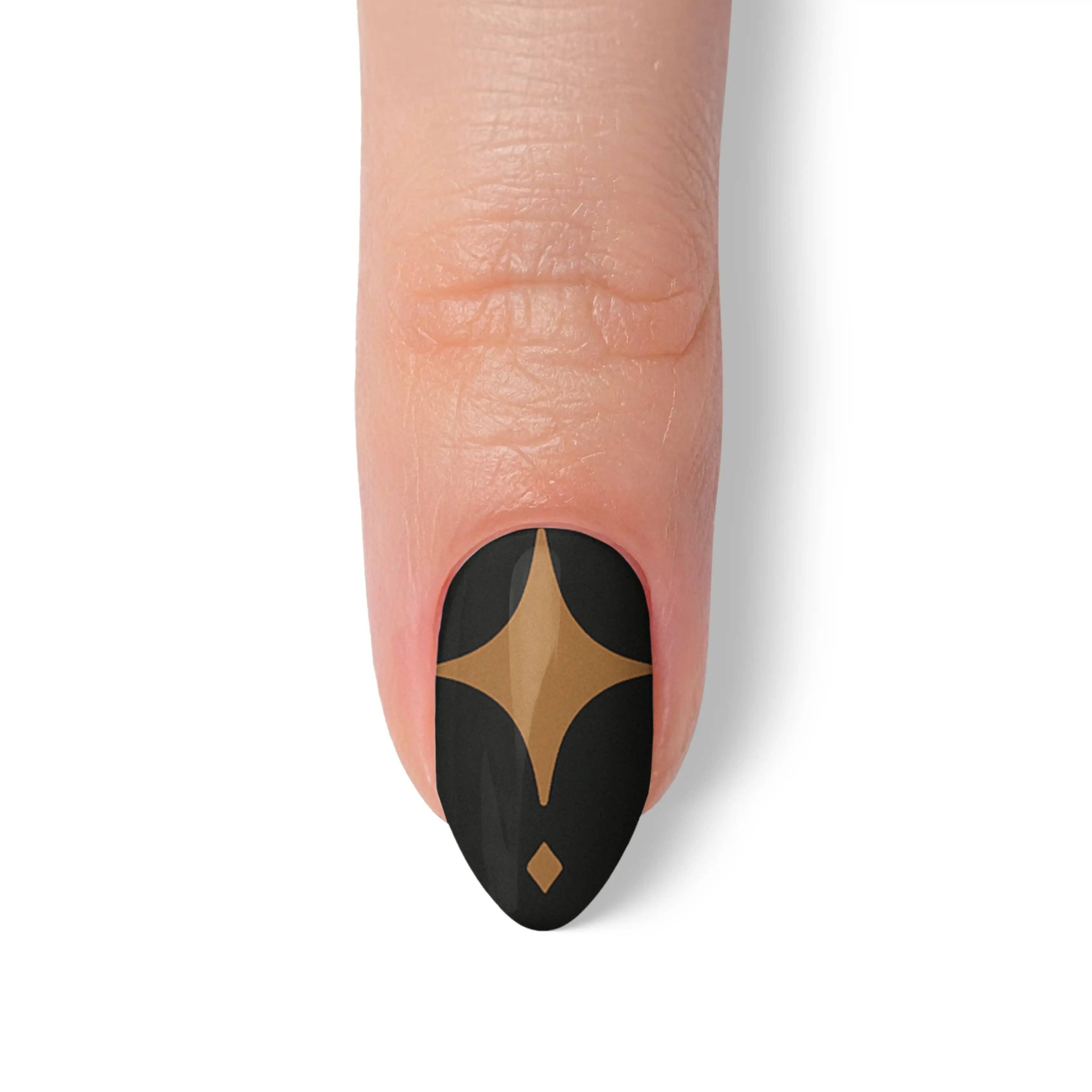 FYNE BODY - Wholesale Press-on/fake nails - Midnight Sunbeam Black Summer Press-On Nails8