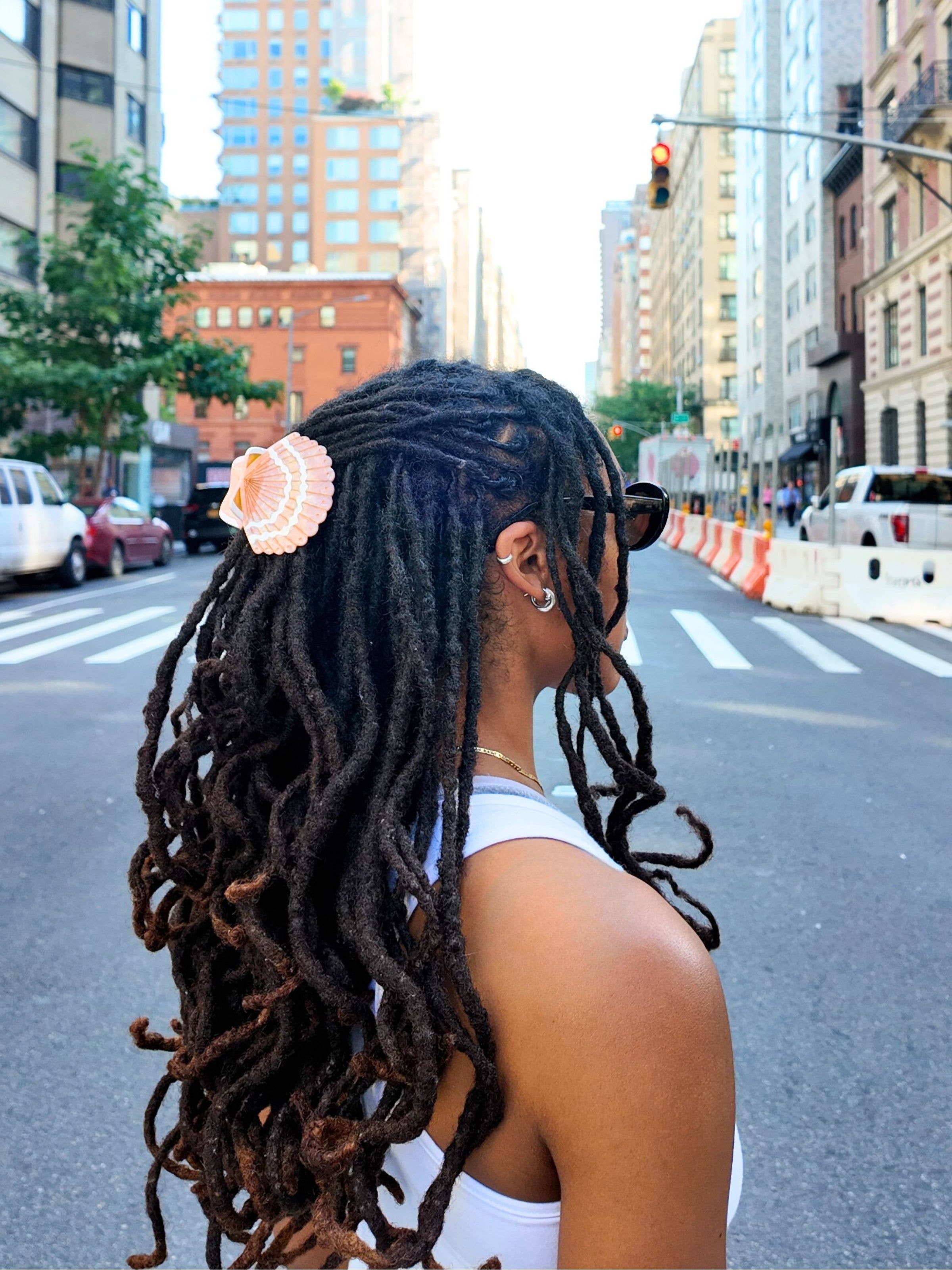 Solar Eclipse - Wholesale Hair clip – Women’s - Hand-painted Seashell Claw Hair Clip | Eco-Friendly9
