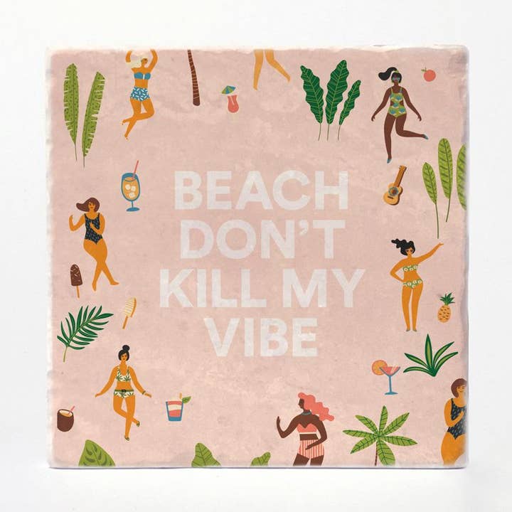 Dos de verre de plage pour la vente par Versatile Coasters