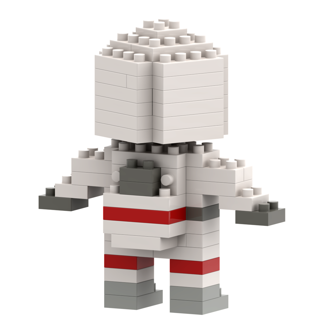 Toysmith - Wholesale Building Set - Kids - Brixies Postcard Astronaut1