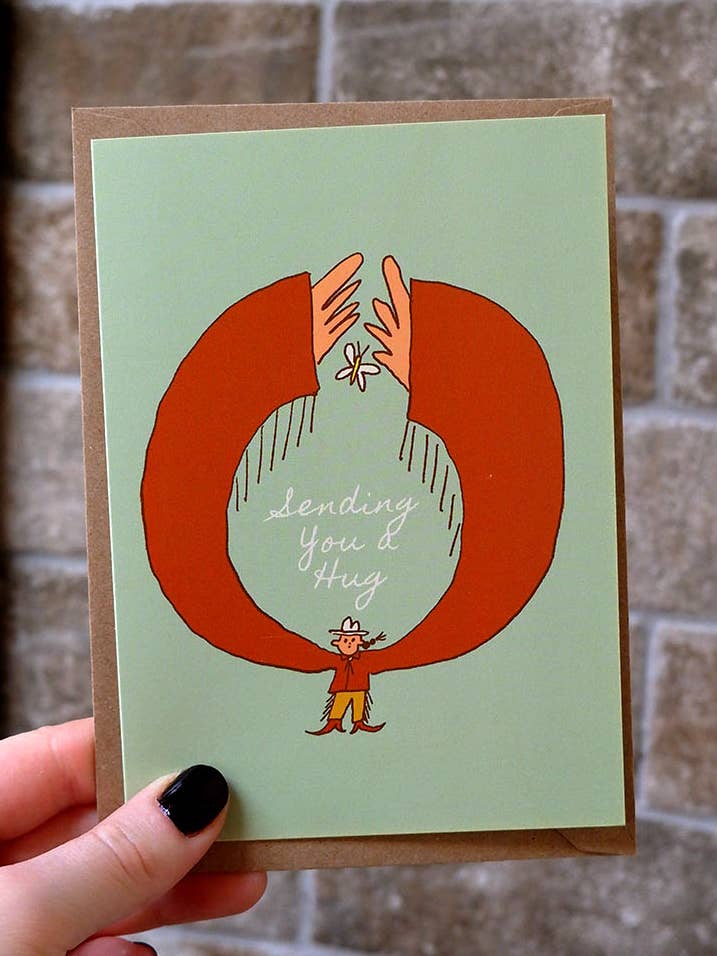 Abraços - Cartão de saudação por atacado de Bronagh Lee