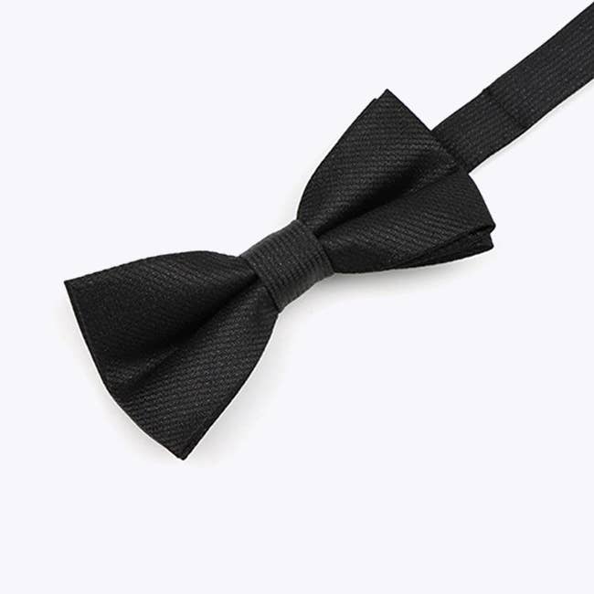 Unipap's - Wholesale Bow Tie - Kids - Black Sequin Bow Tie No.1 Child in Polyester "Léonard"