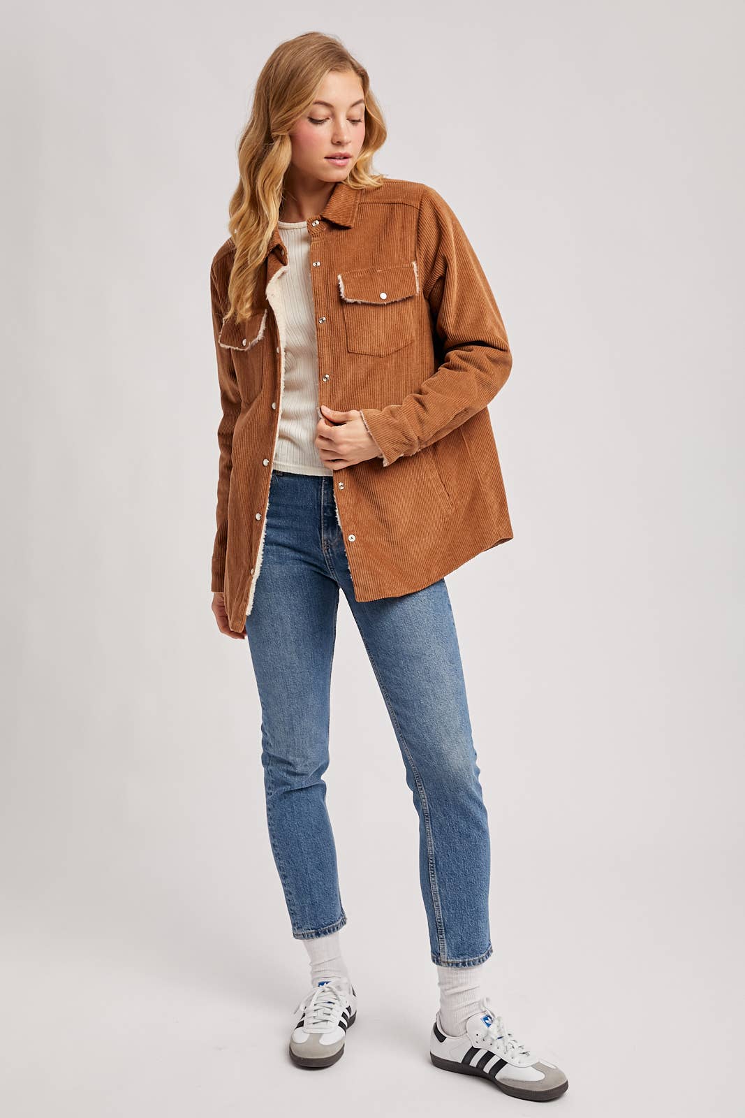 Bluivy - Wholesale Jacket - Women's - CORDUROY SHERPA-LINED JACKET7