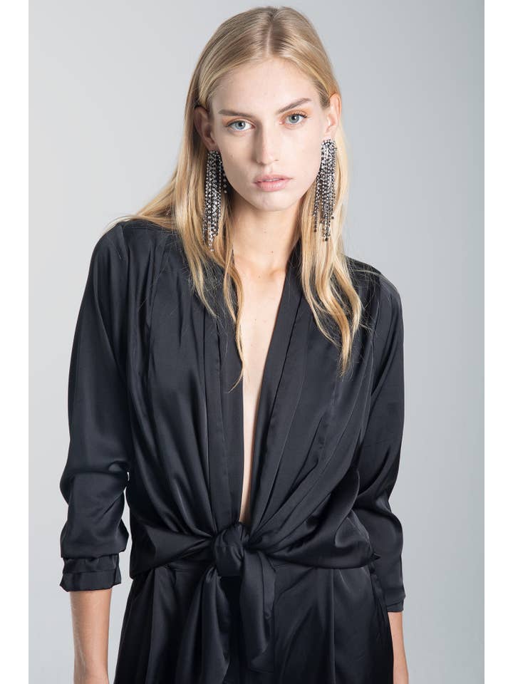 Sort Stina Sort Jumpsuit for engroshandel på Faire1