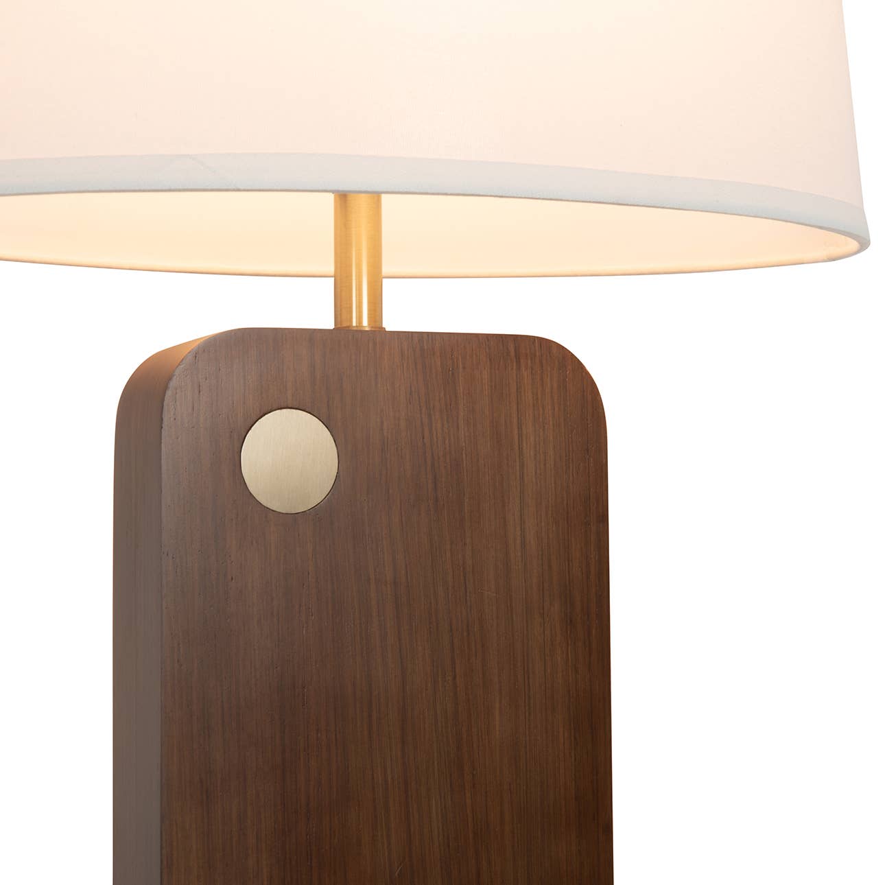 Table Lamp Walnut 30" Laurel Wood Finish for wholesale on Faire5