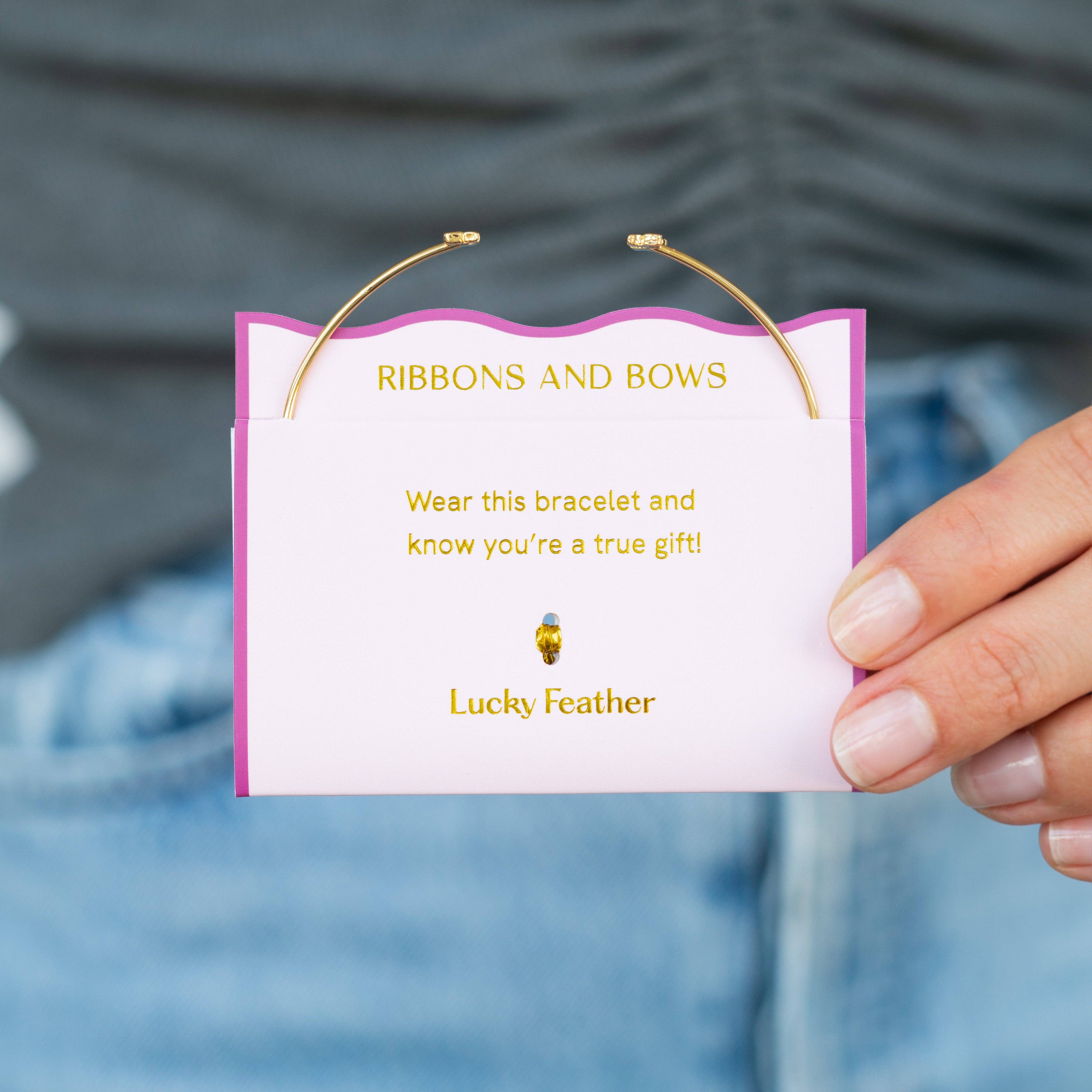 Lucky Feather - Vendita all'ingrosso Bracciale a polsino - New Connection Cuff - Fiocchi - Nastri e fiocchi2