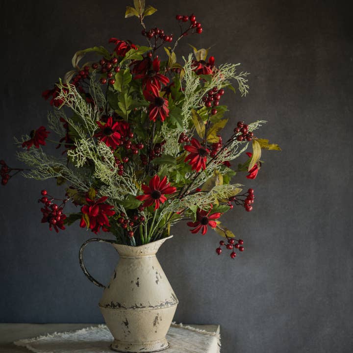 Ragon House - Wholesale Artificial Flowers - 29" RED CHATEAU BLACK EYED SUSAN