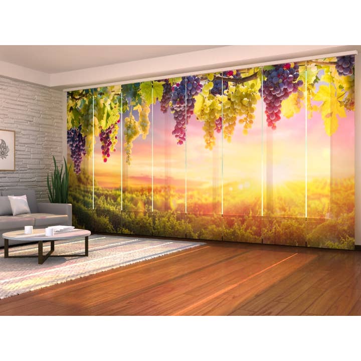 Set of 8 Panel Grape Clusters in the Summer Sun for wholesale by IlyDecor