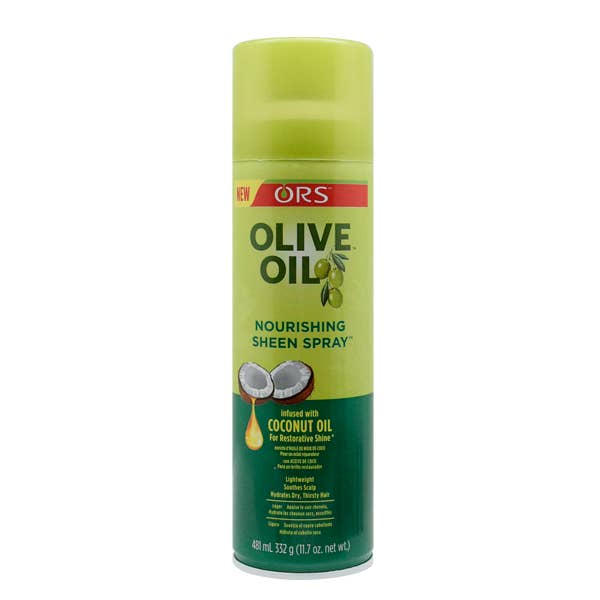Majestic Wholesale - Vente Laque - SPRAY POUR CHEVEUX ORS SHEEN ORIGINAL/HUILE D'OLIVE DE NOIX DE COCO 11,7 OZ/10,0 OZ