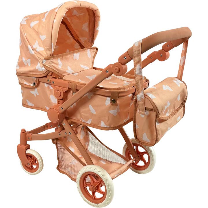 The New York Doll Collection - Wholesale Doll Stroller - Kids - Convertible Combo Baby Doll Floral Stroller6