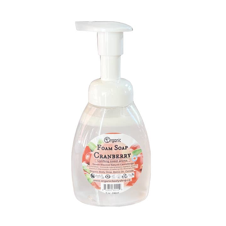 Hand Soap. Sweet cranberry for wholesale by Organic Body Shop