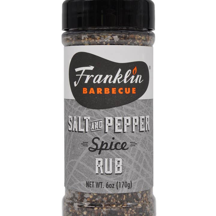 Franklin Barbecue - Wholesale Rub - Franklin Salt & Pepper Spice Rub - 6 oz Bottle