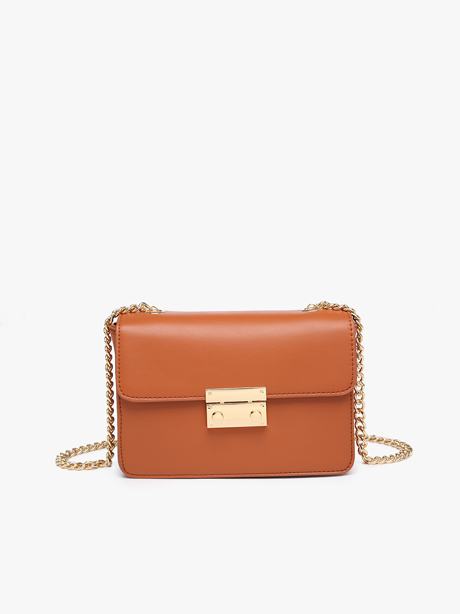 Jen & Co. – Engroshandel Crossbodytaske - Dame – EH2246 Quinn Kæderem Crossbody med Tryklås0