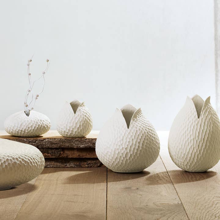 CARVE Handmade Stoneware Vases Round (Lrg) *2-3MO Lead Time for wholesale by ASA Selection