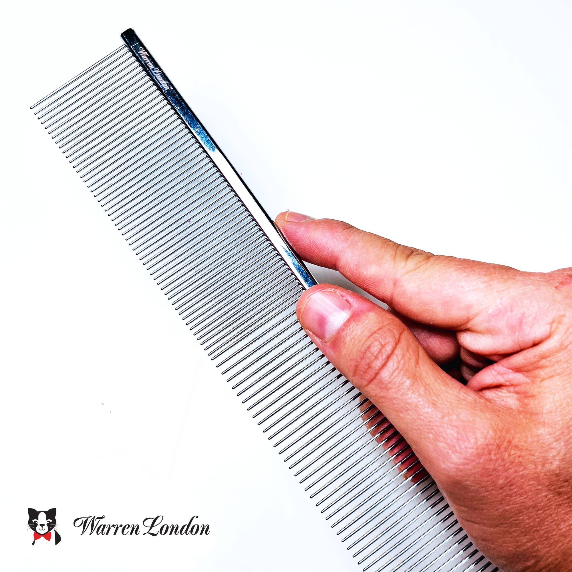 Warren London Dog Products – wholesale Pet grooming aid – Dog – Cool Cat Comb - 7.5" Everyday Copper Grooming Tool4