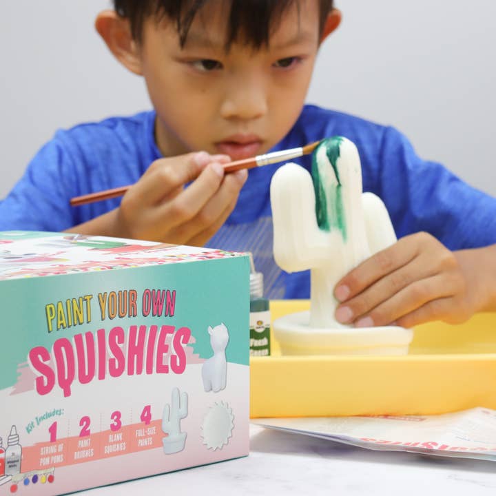 Doodle Hog - Wholesale DIY Craft Kit - Kids - DIY Alpaca Paint Your Own Squishies Kit!