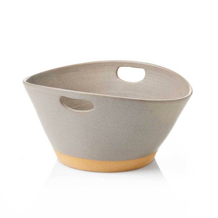 Stone Gray Dhabba Handled Bowl for wholesale by SERRV International