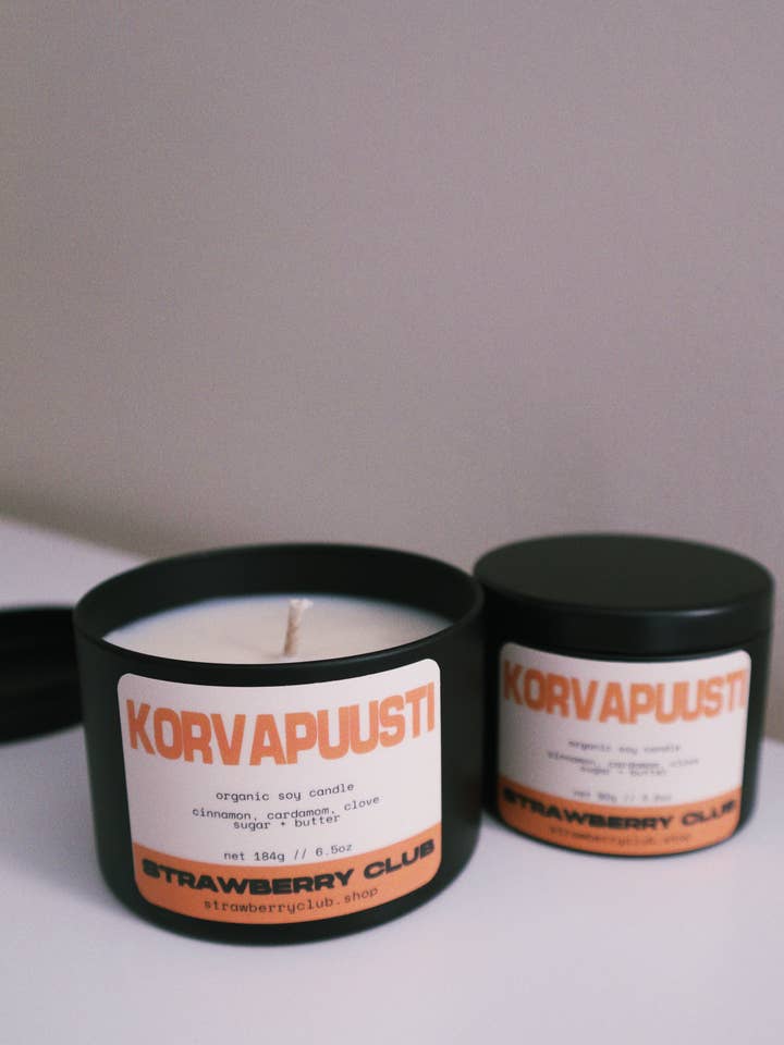 Korvapuusti Soy Candle for wholesale by Strawberry Club