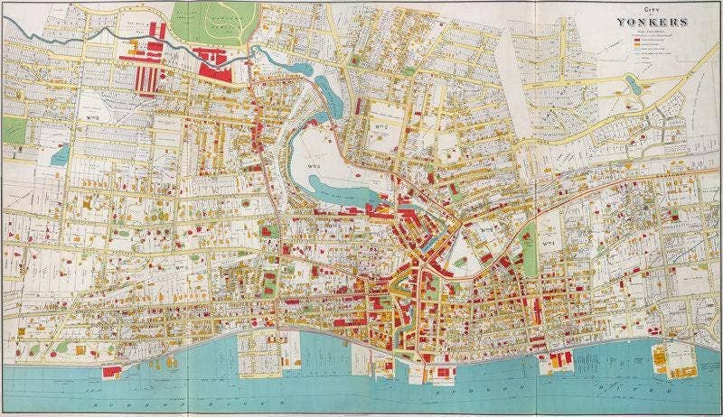 OldCityPrints - Old Maps and Posters - Wholesale Art Print - Old Map of Yonkers City 1893 Vintage Map | Vintage Map Wall Art Print2