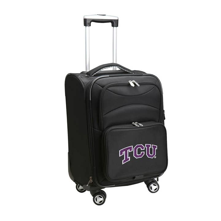 NCAA TCU Horned Frogs 21" Carry-On Spinner Soft side for wholesale by Mojo Licensing