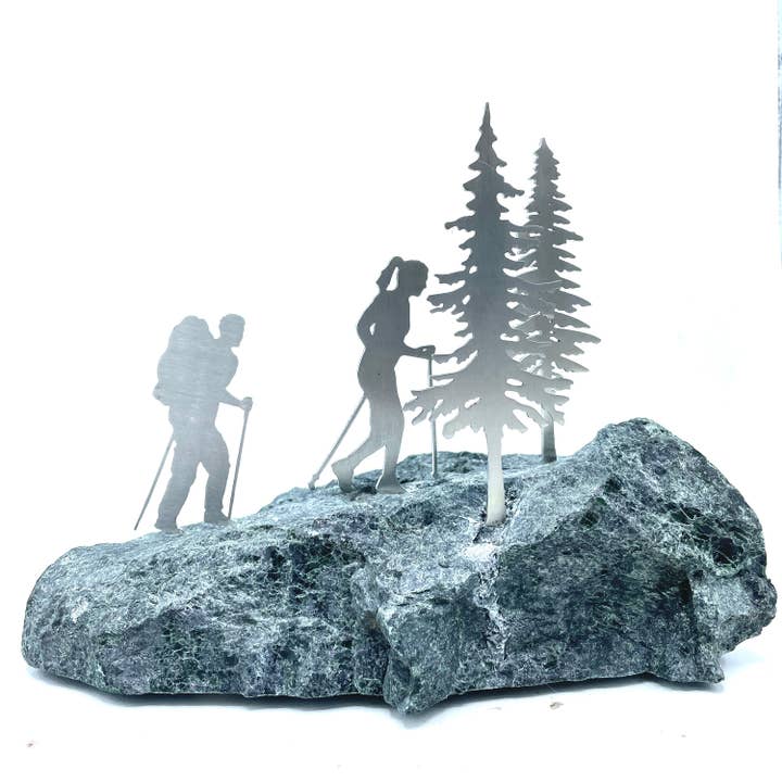 Vermont Rocks! - Wholesale Sculpture - Hiking Sculpture. Truly Unique Gift, Stainless Steel And Sto5