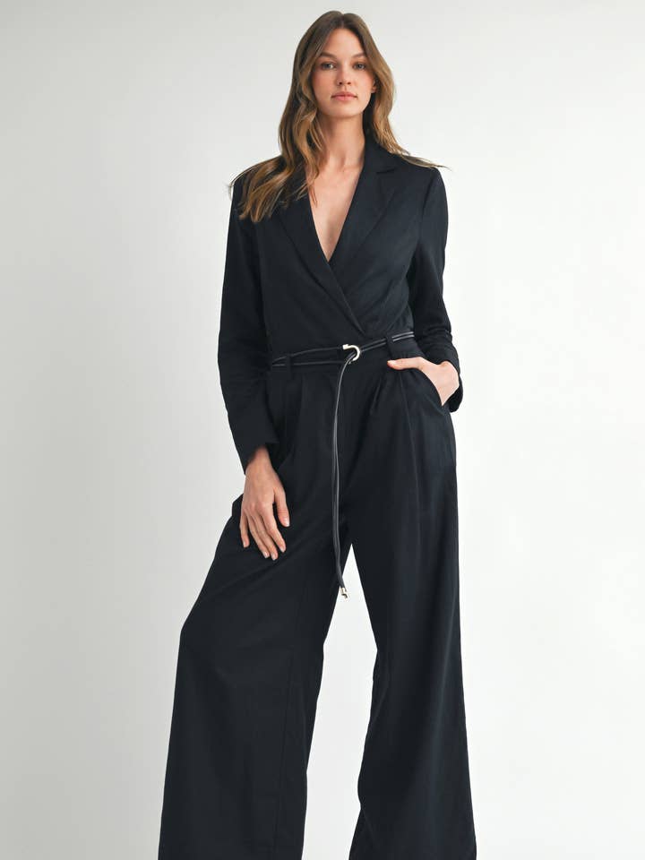 Body de Blazer Cruzado de Manga Larga LT1815 para venta al por mayor de Endless Blu