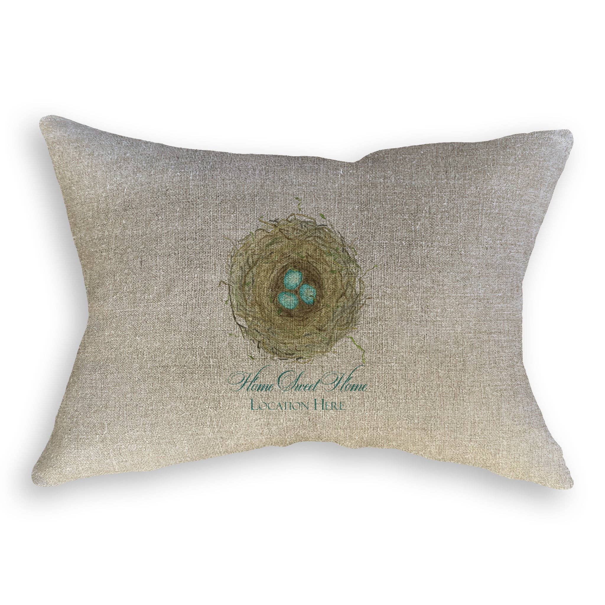 French Graffiti – Toalha de chá por atacado – Ninho com Ovos Azuis e Localização8